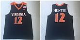 Virginia Cavaliers 12 DeAndre Hunter Navy College Basketball Jersey,baseball caps,new era cap wholesale,wholesale hats